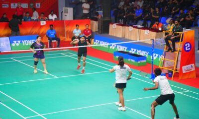 Badminton mixed doubles