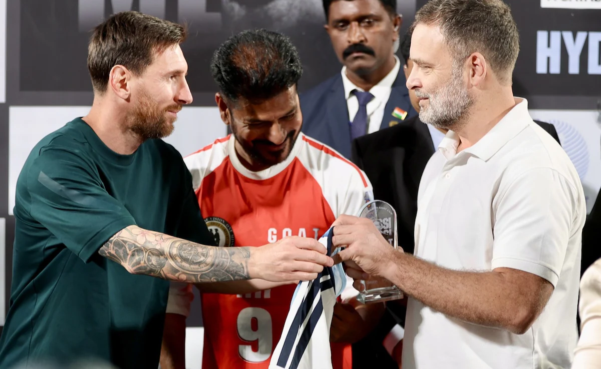 LioneL Messi in Hyderabad for GOAT Tour