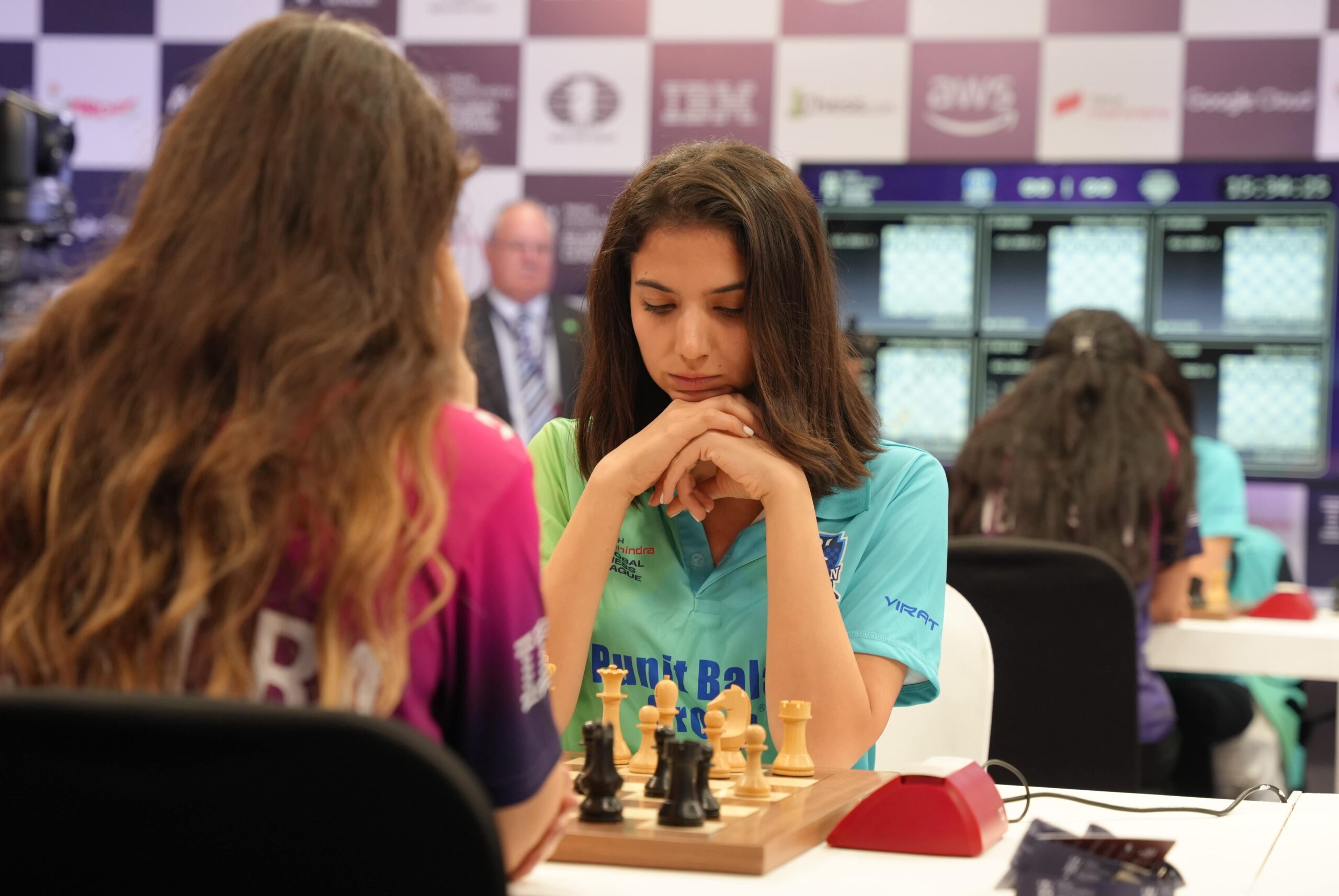 Sara Khadem from PBG Alaskan Knights in action at the Tech Mahindra Global Chess League