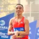 Anish Thapa, winner of Mumbai Marathon