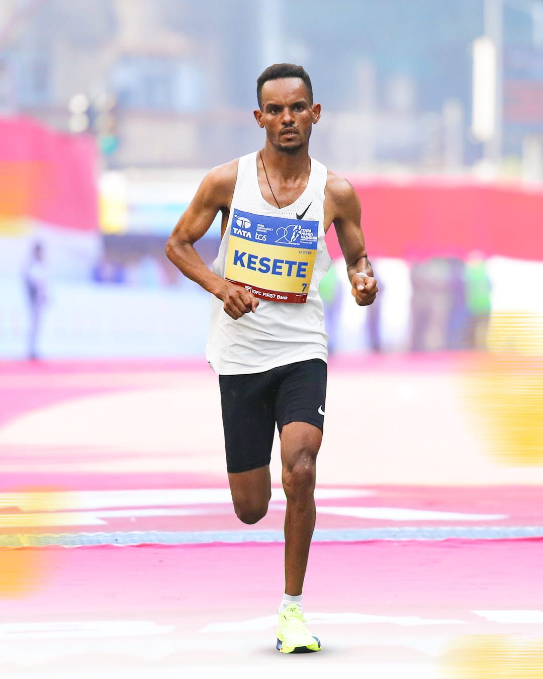 Merhawi at Mumbai Marathon