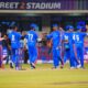 Firoz Shaik celebrates with teammates