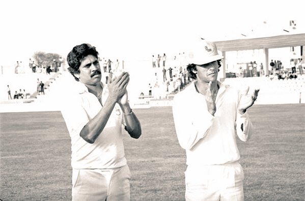 Kapil Dev and Imran Khan