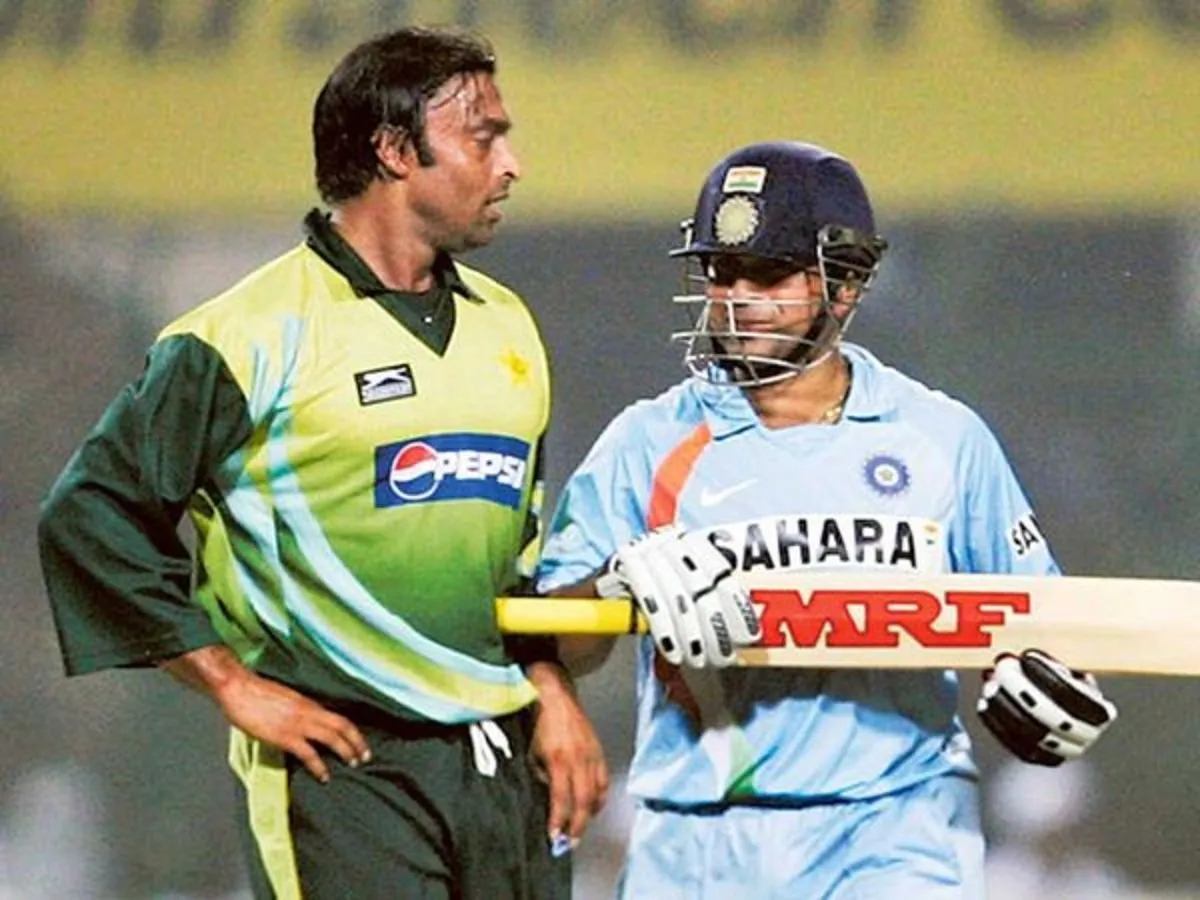 Sachin Tendulkar and Shoaib Akhtar
