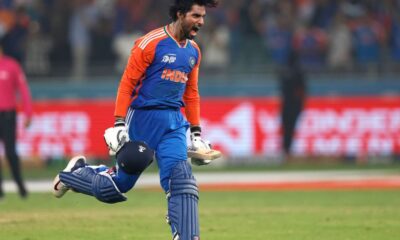 Tilak Varma hit a century for Hyderabad