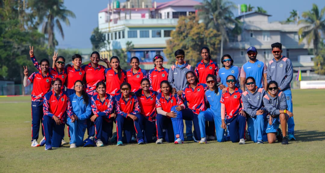 Andhra senior women's team which entered the quarterfinals