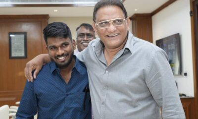 Mohd Azharuddin with Aaron George