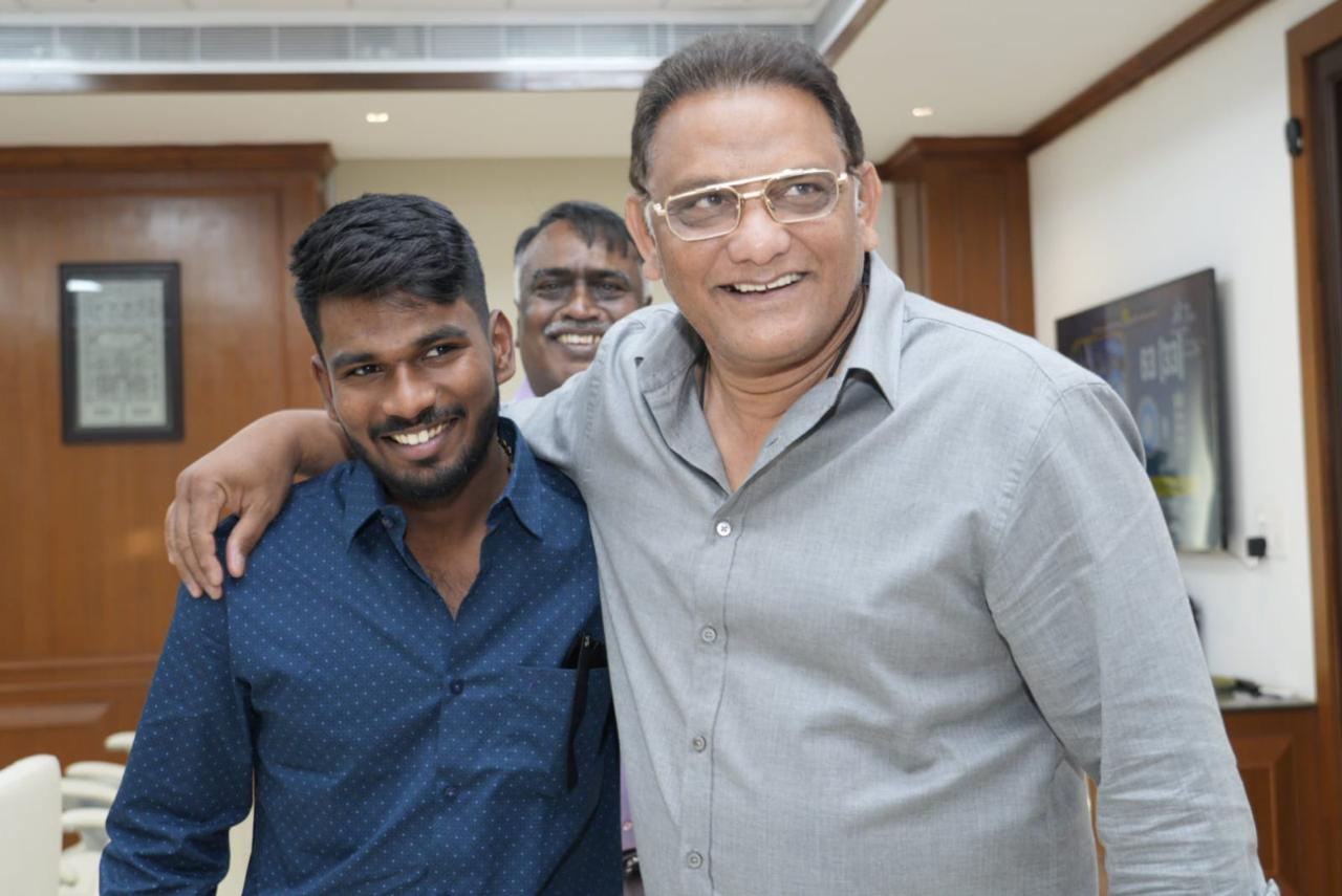 Mohd Azharuddin with Aaron George