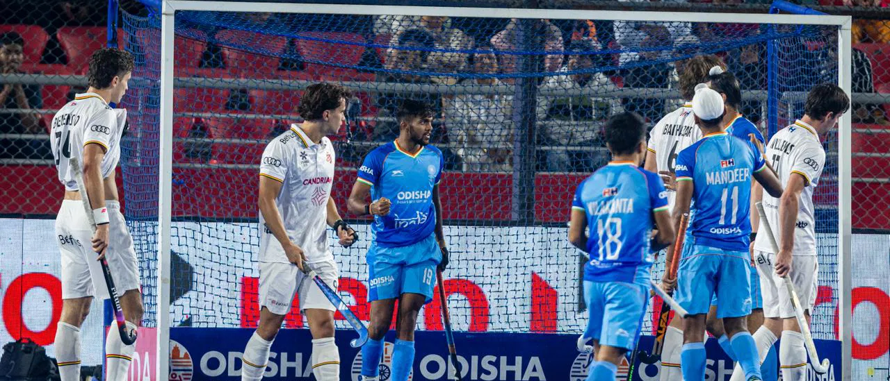 India lose to Belgium