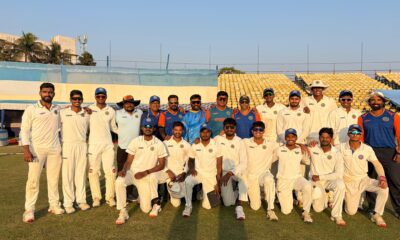 Hyderabad U-23 team after defeating Bengal