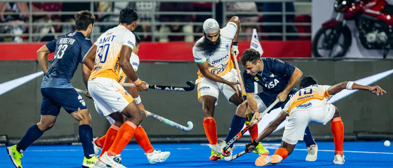 India lose to Argentina