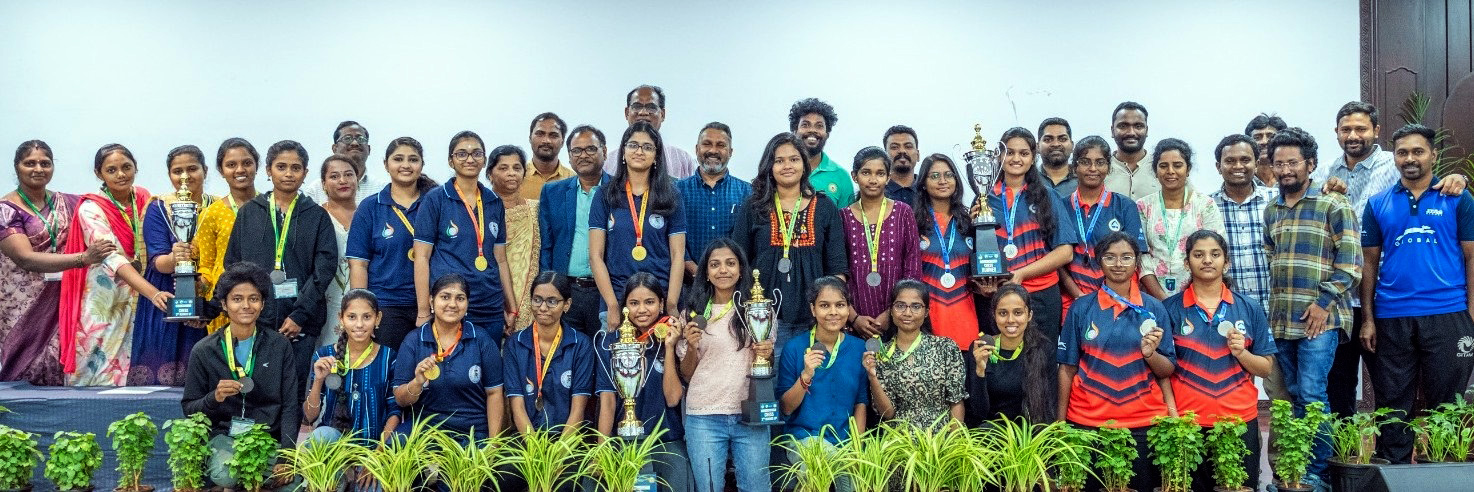 Winners of the South Zone Inter-university chess for women
