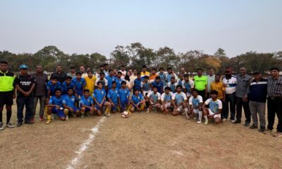 Donald of OK Sporting with teammates