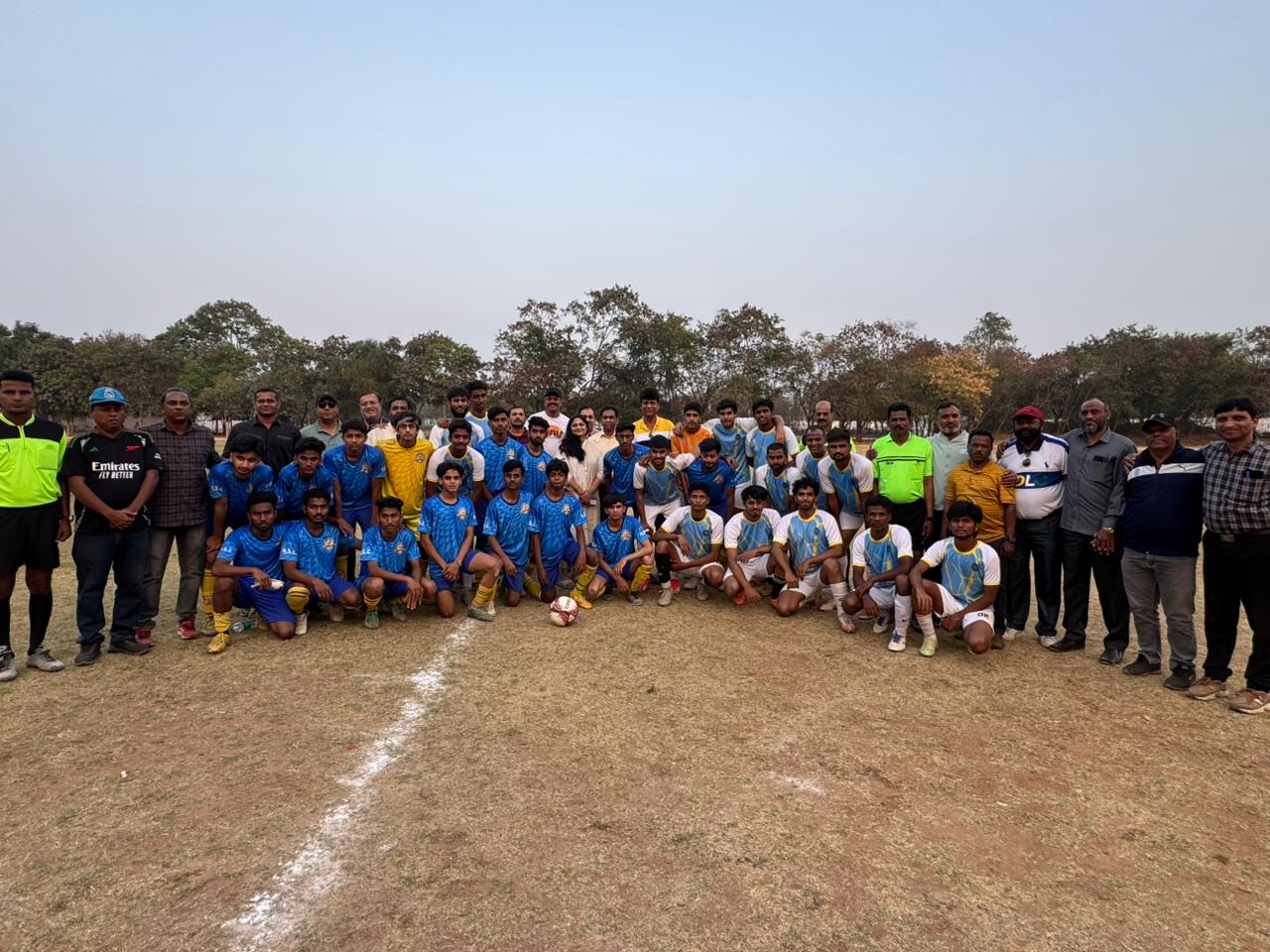 Donald of OK Sporting with teammates