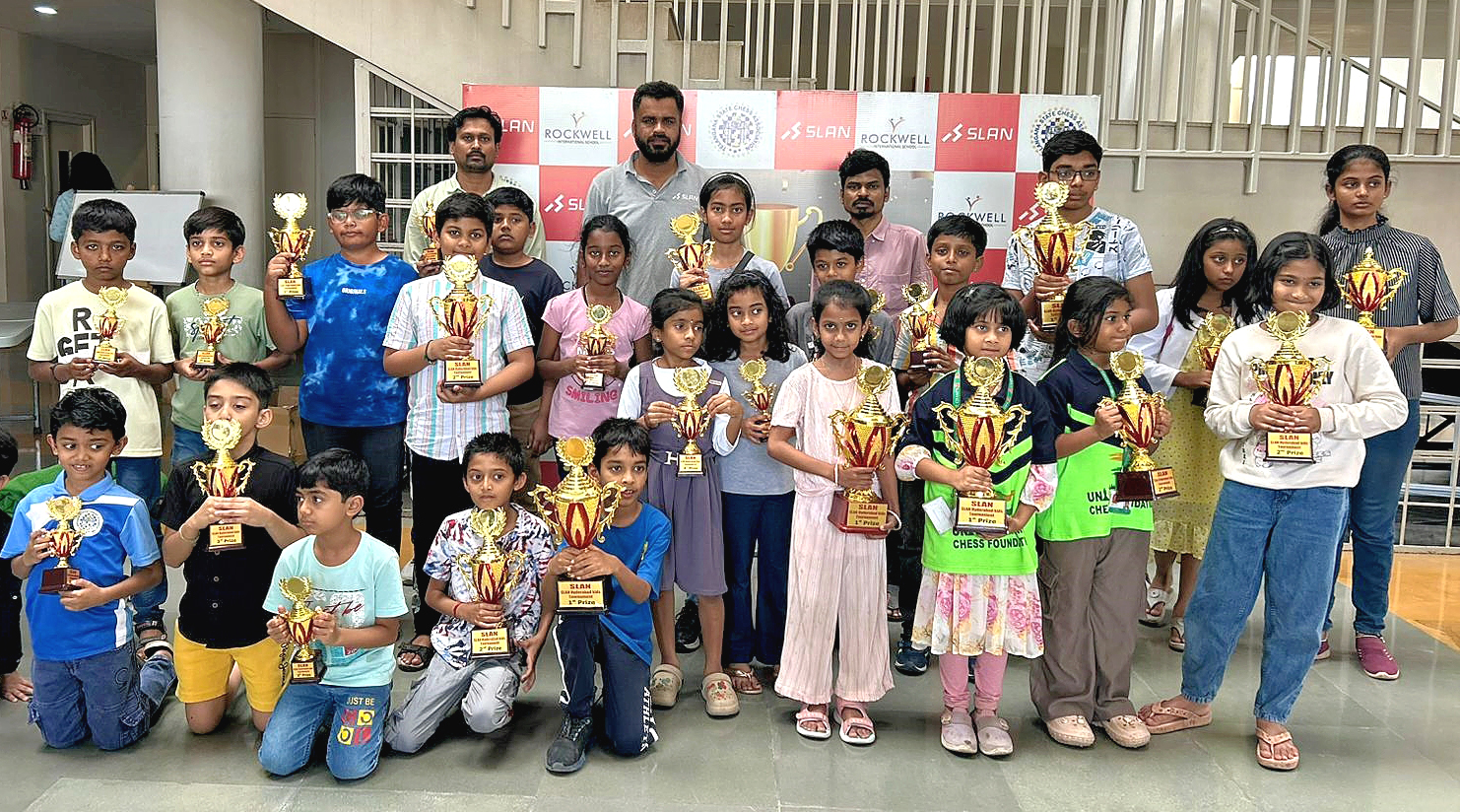 Adhrit and others at SLAN chess