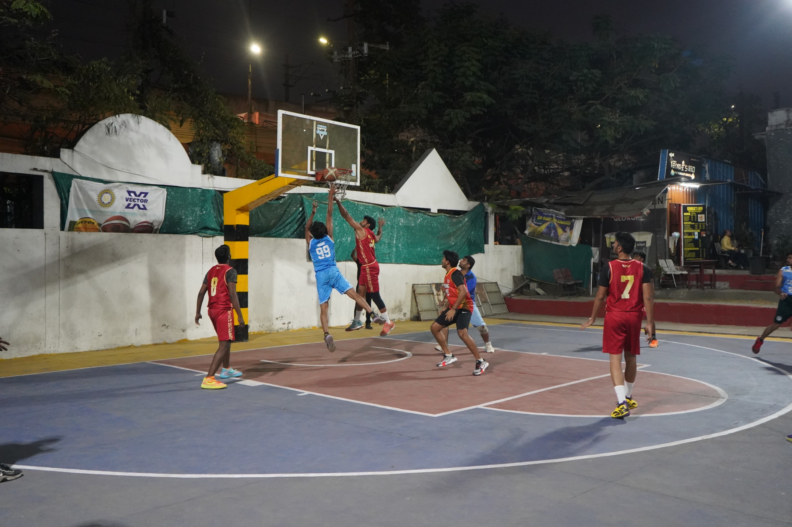 CCOB's Manideep against Nizam BA