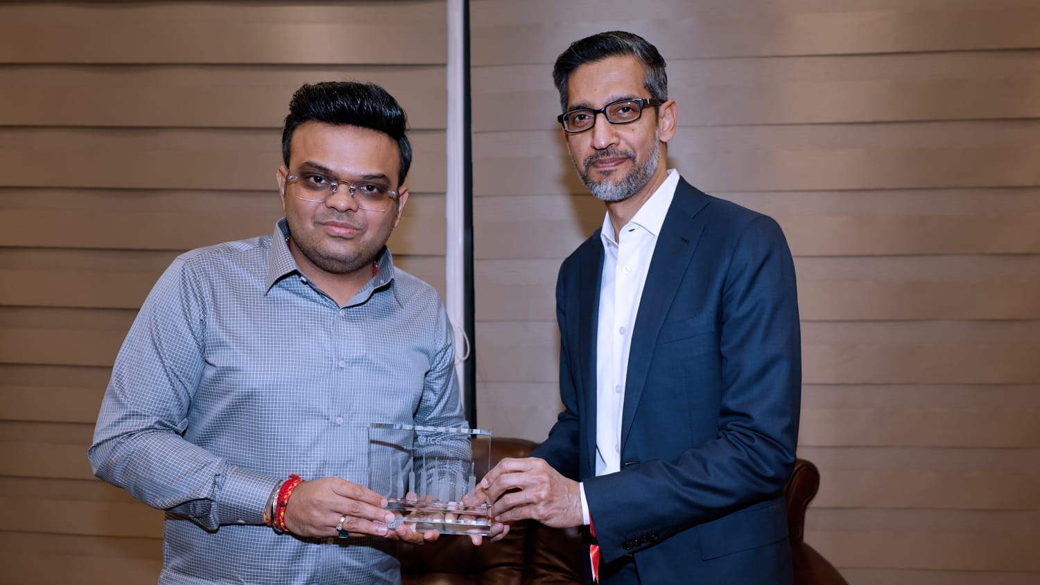 Jay Shah and Sundar Pichai