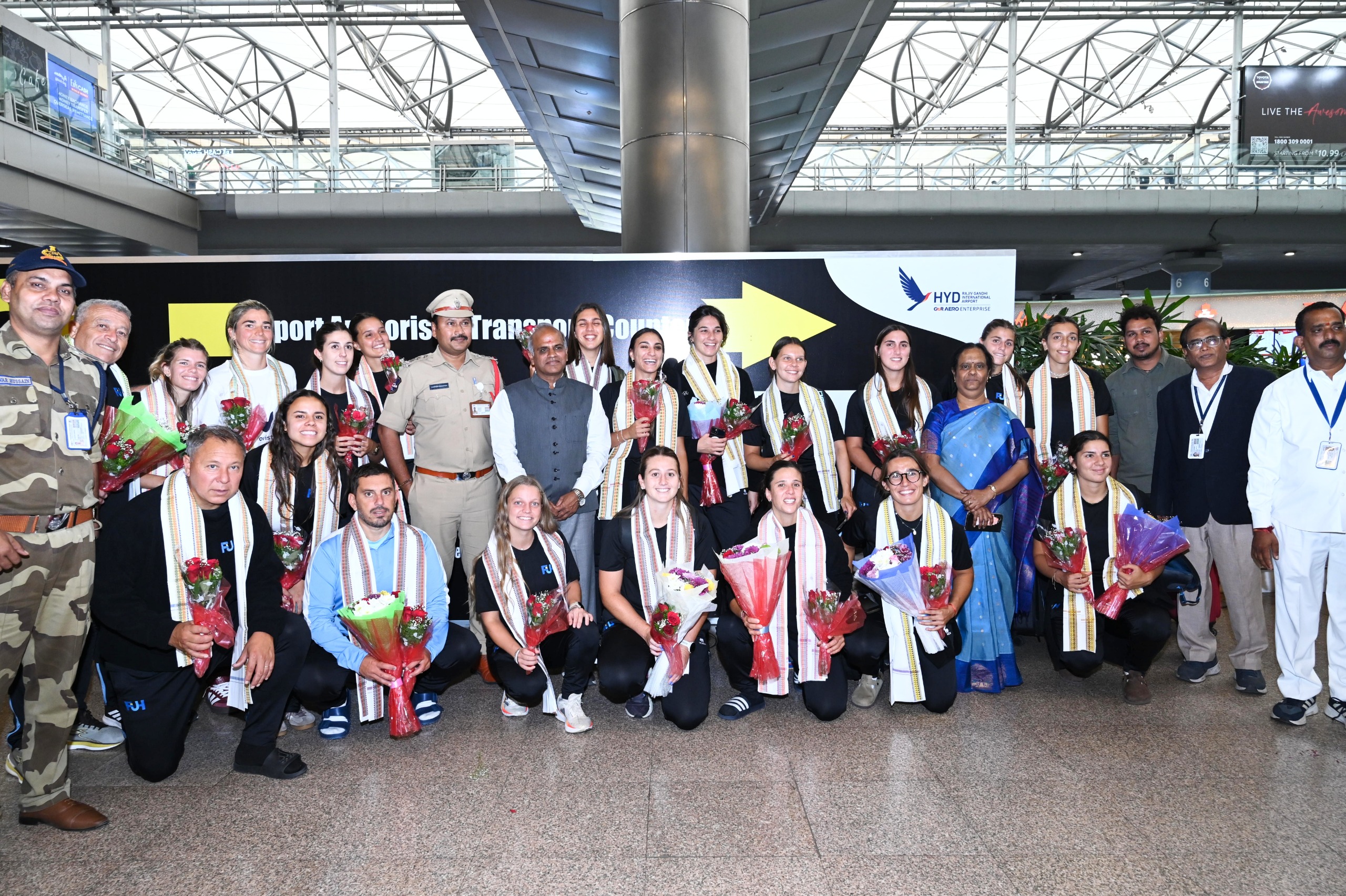 Uruguay women’s hockey team lands in Hyderabad