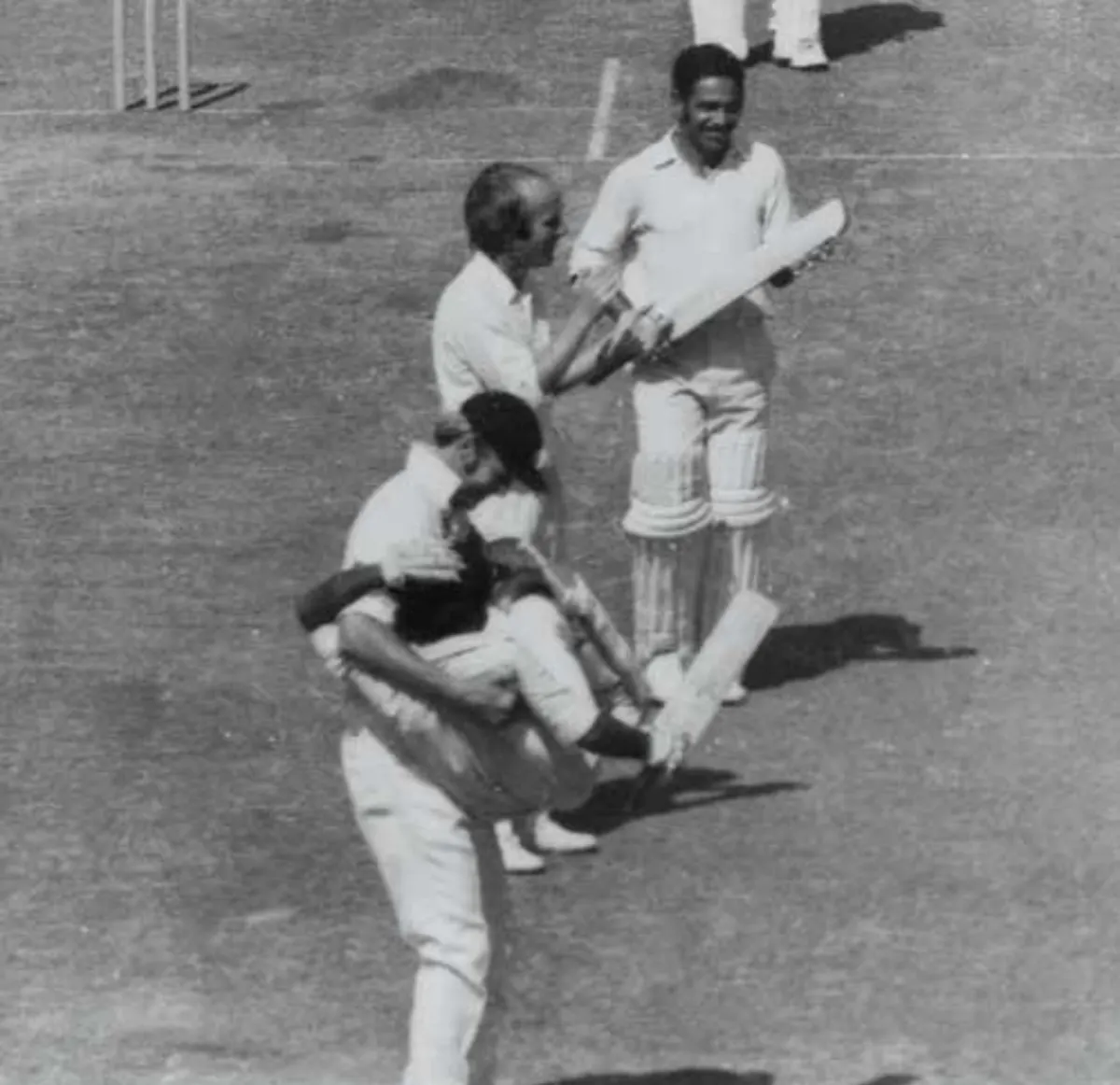 Vishwanath and Tony Greig