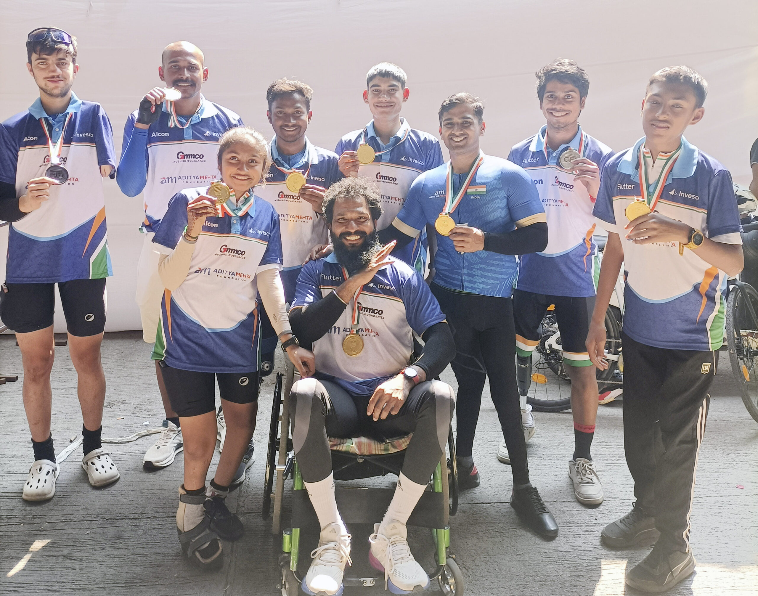 Aditya Mehta Foundation para cyclists celebrate