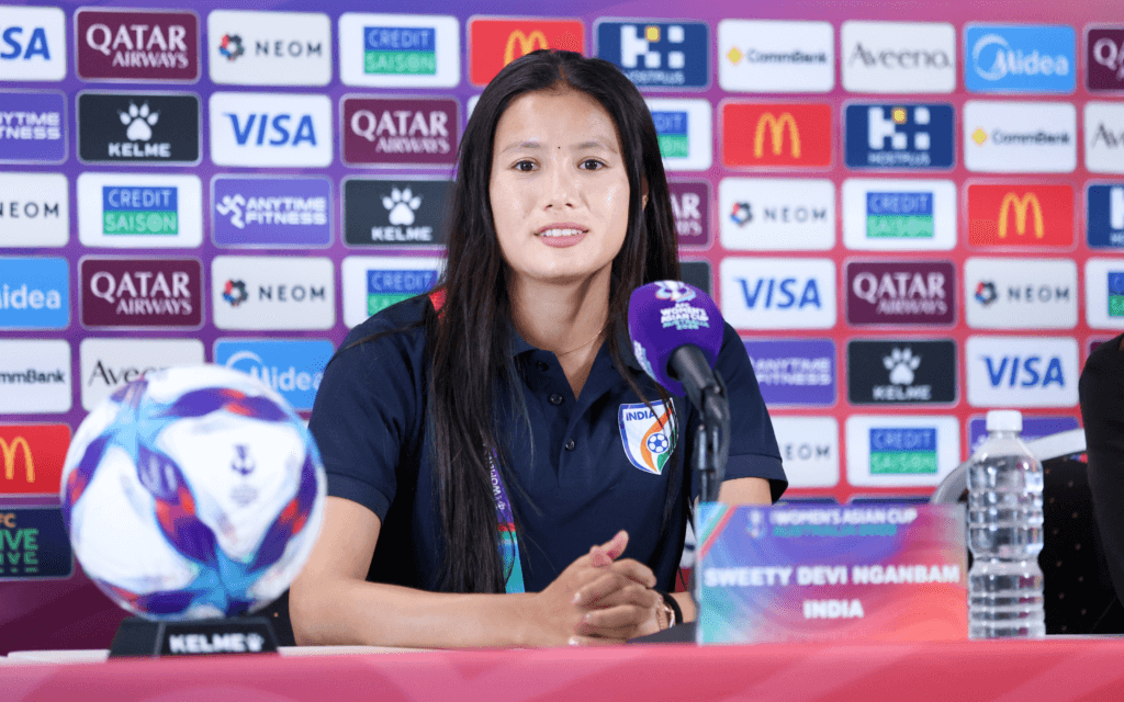 Indian women's football team captain Sweety Devi Ngangbam