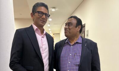 Hyderabad Cricket Association president Amarnath with BCCI president Venkatesh Prasad