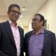 Hyderabad Cricket Association president Amarnath with BCCI president Venkatesh Prasad