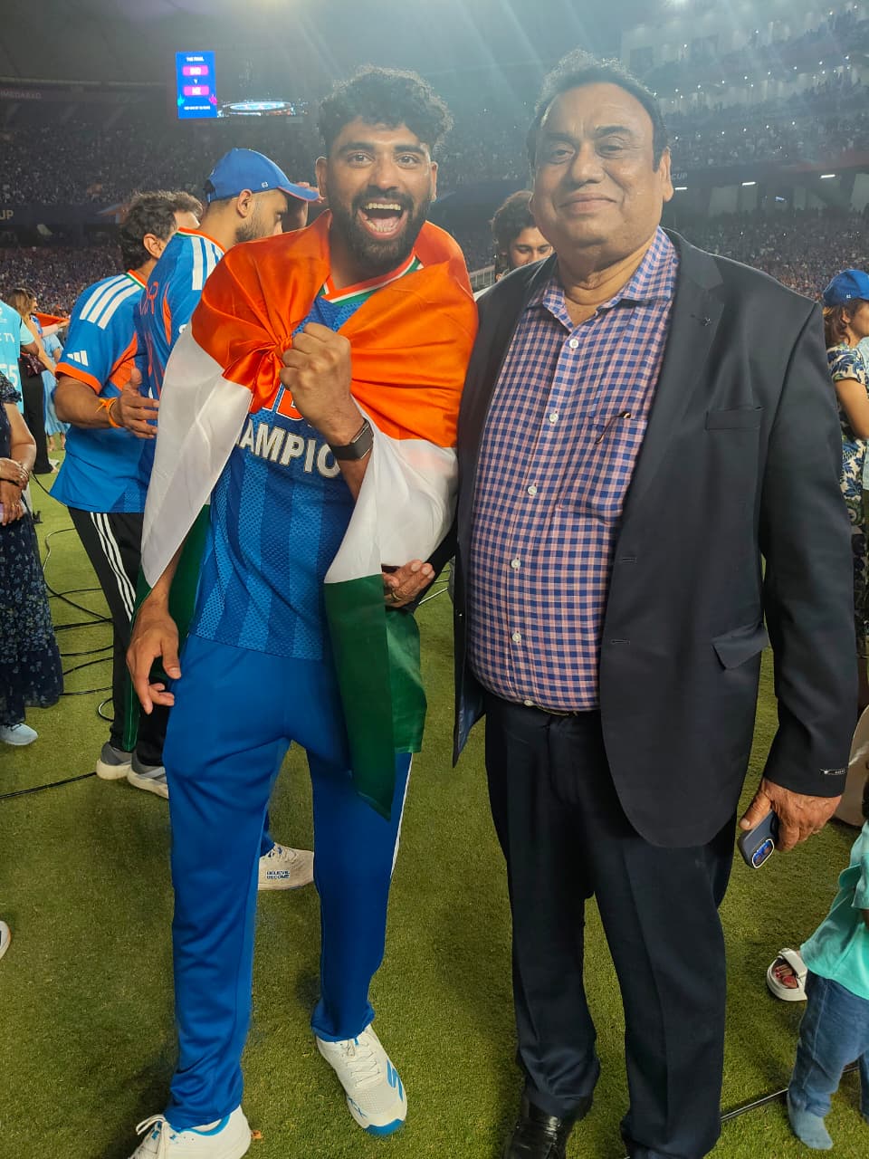 Amarnath with Mohd Siraj