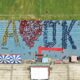 Amrita students form a human formation in Chennai