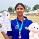 Joshitha won a gold and a bronze medal