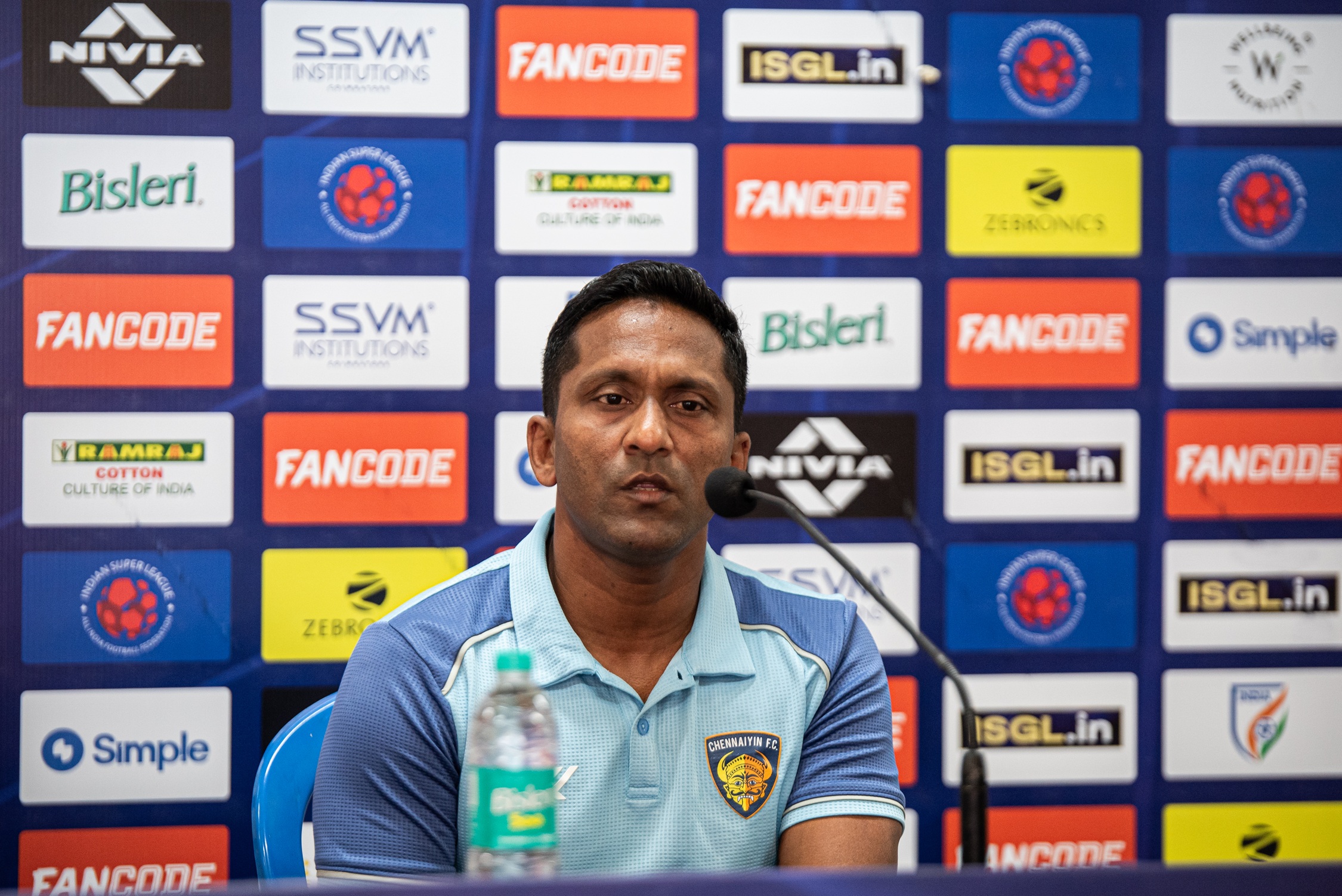 Chennaiyin FC head coach Clifford Rayes Miranda