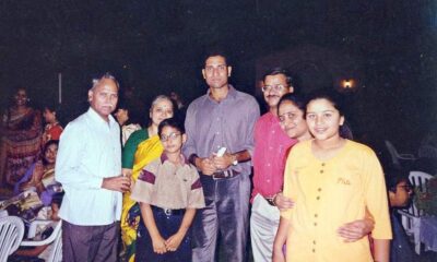 Laxman at a celebration party