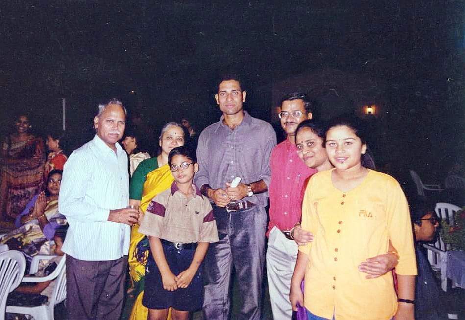 Laxman at a celebration party