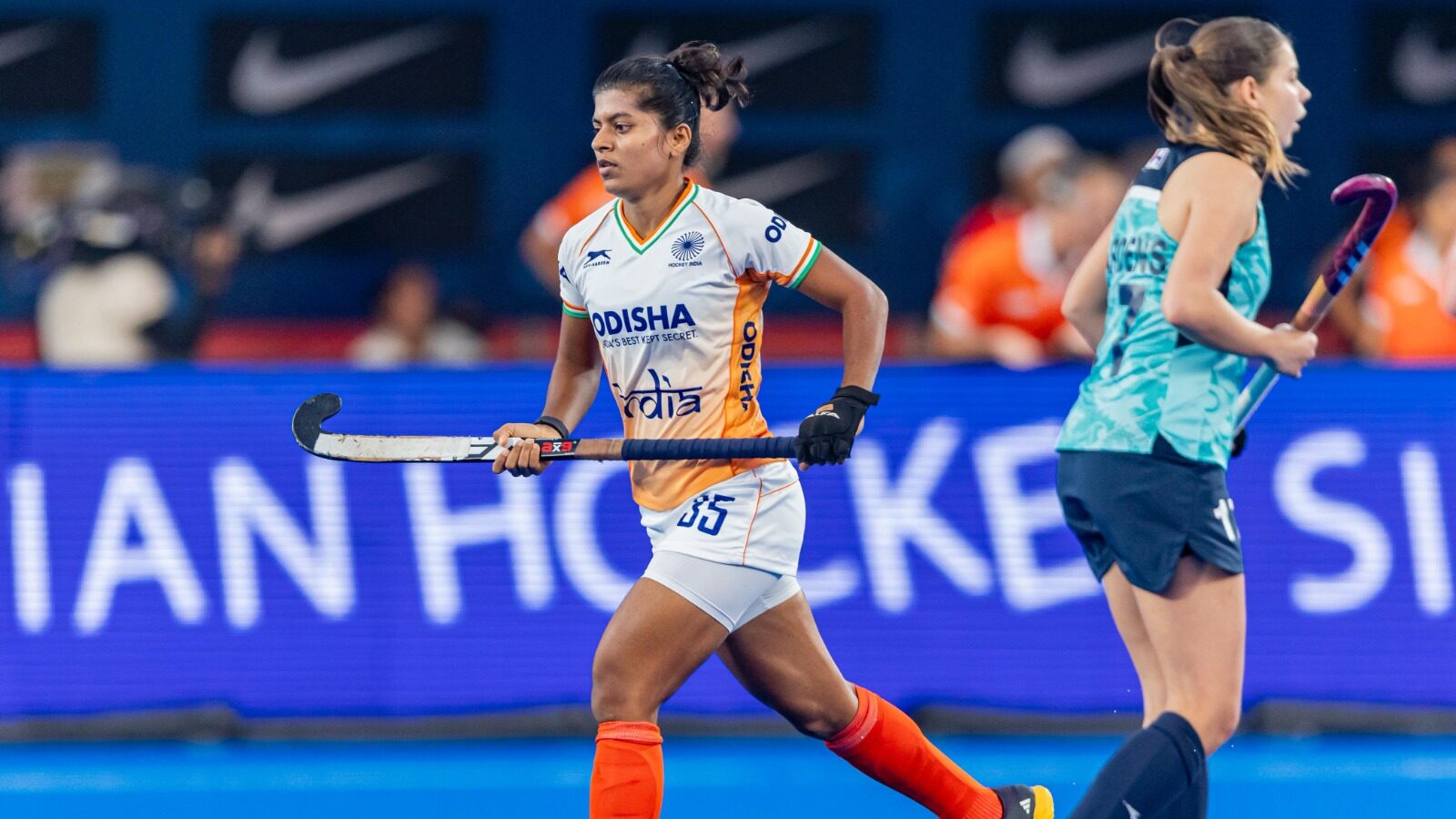 India's midfielder Rutaja