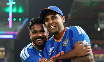 India's Suryakumar Yadav and Sanju Samson