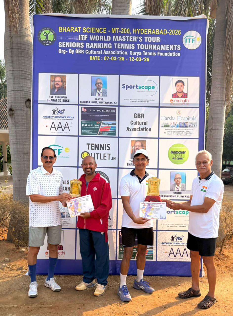 Kiron won the doubles too