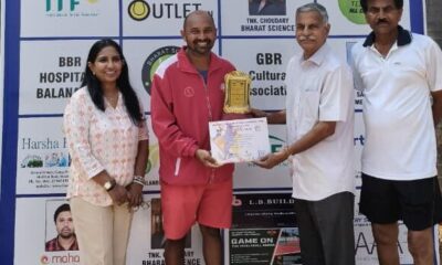 Kiron Dasiga won the men's 40+ singles title