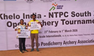 Manasa and vishnuvardhan won bronze medals