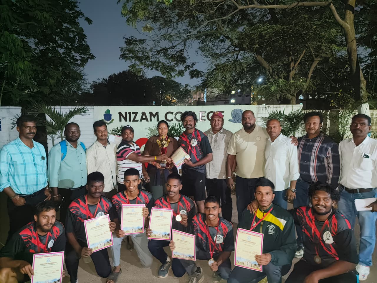 Hindi Mahavidyalya, OU handball champions