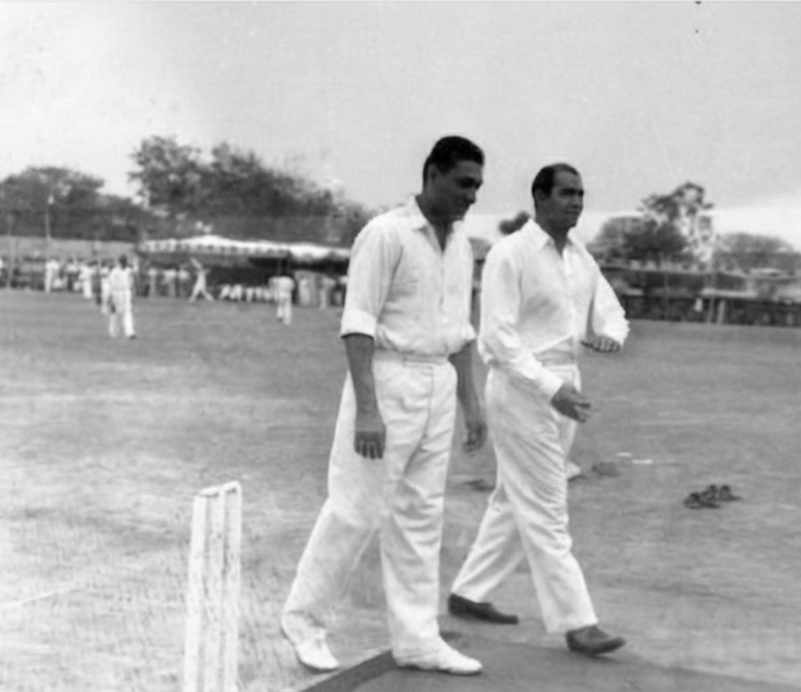 Polly Umrigar and Raj Singh Dungarpur