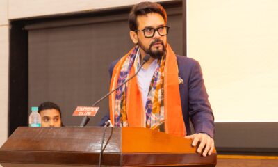Anurag Thakur addressing the SJFI National Convention