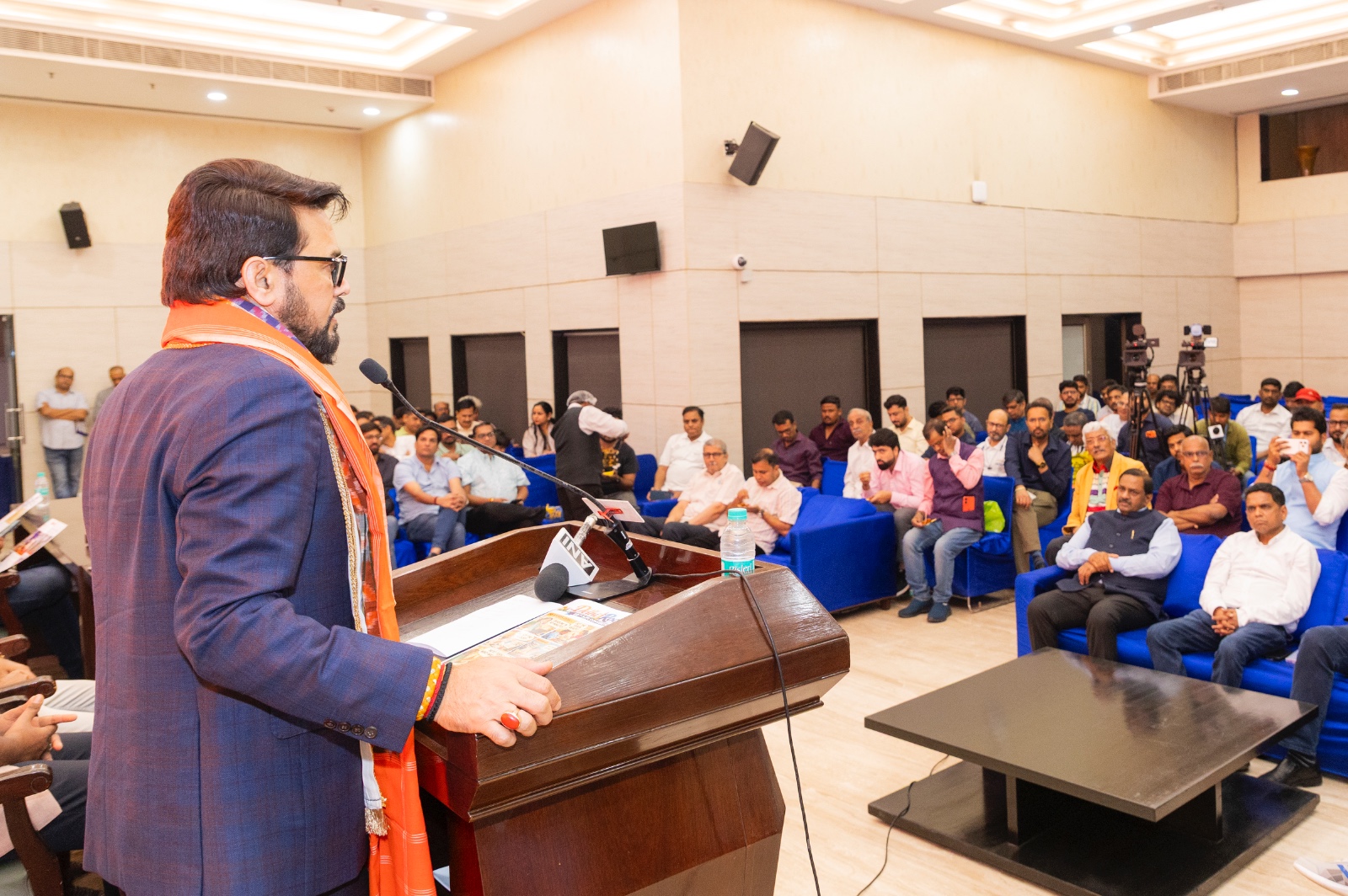 Anurag Thakur addressing the SJFI National Convention