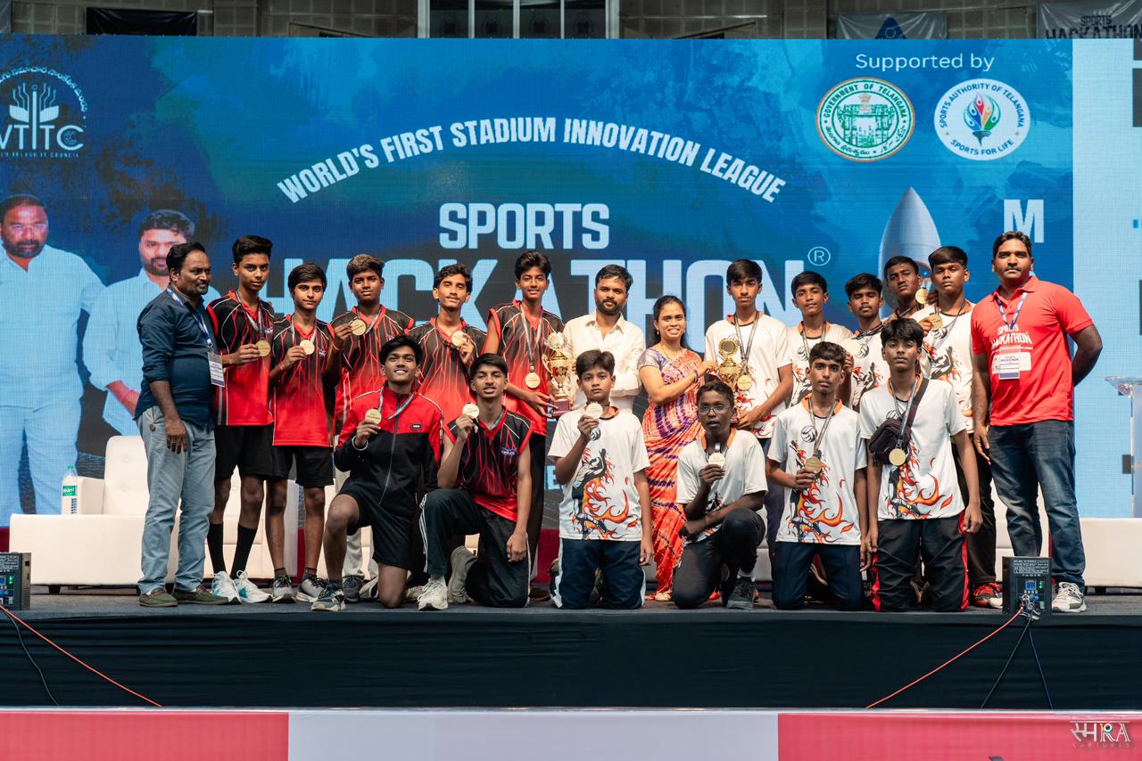 Sports Hackathon at Gachibowli Stadium in Hyderabad