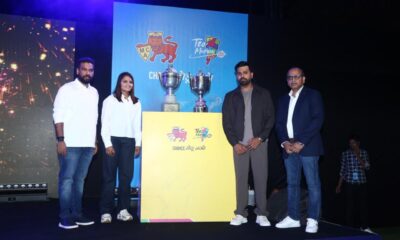 Rohit Sharma and Sayali Satghare unveil the T20 Mumbai League trophies