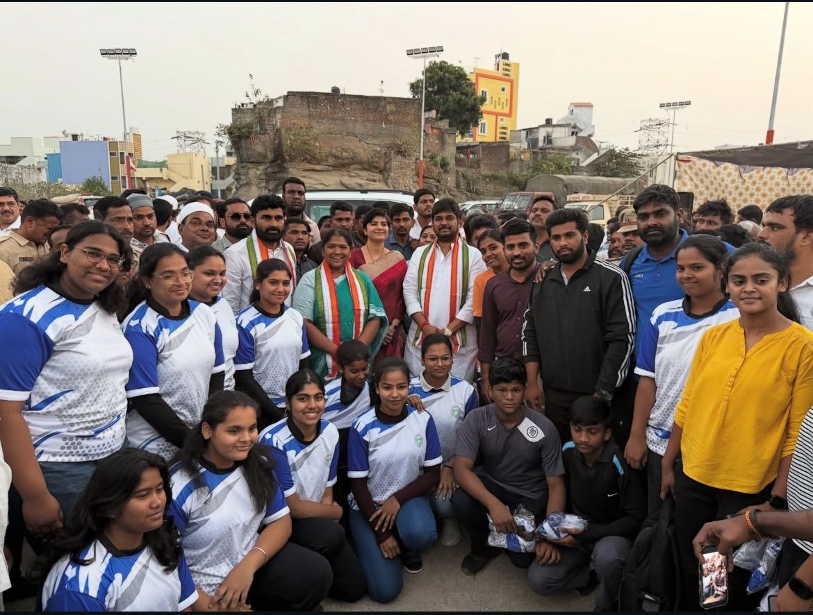 Telangana throwball teams