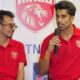 Punjab Kings' Yuzvendra Chahal and Shashank Singh