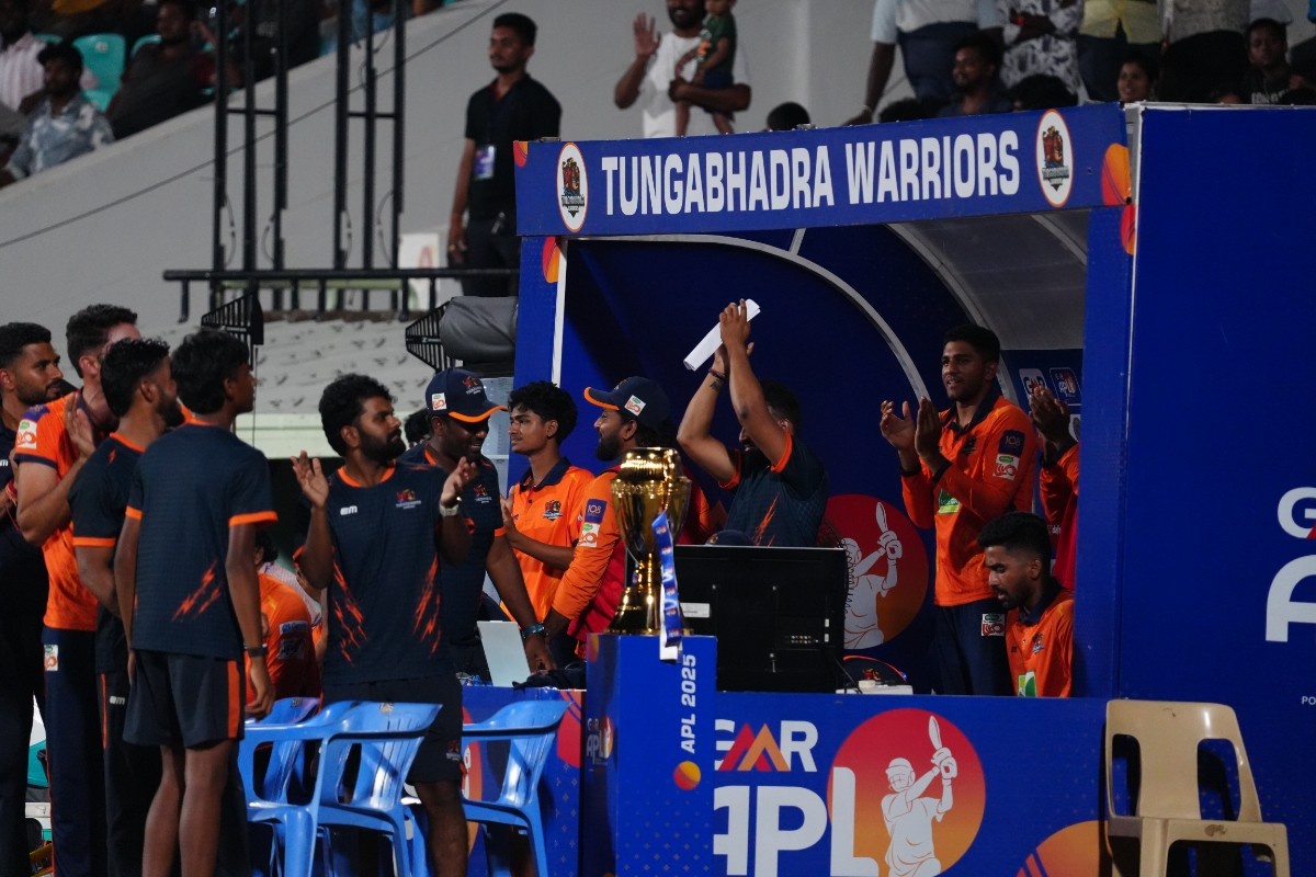 Tungabhadra Warriors, winners of the Andhra Premier League 2025