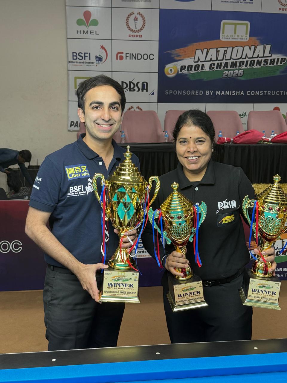 Pankaj Advani and Chitra Magimairaj 
