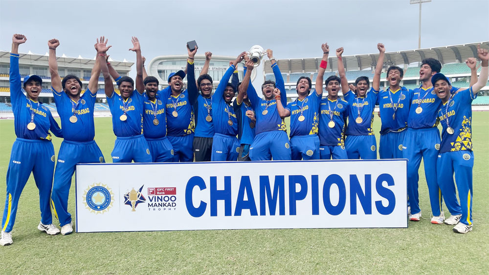 HCA team which won the vinoo mankad trophy