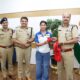 Nikhat Zareen with Telangana DGP B Shivadhar Reddy